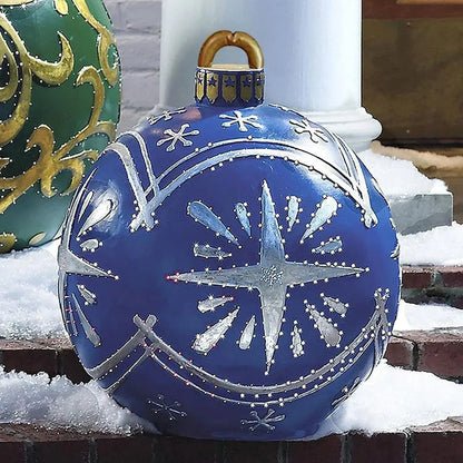Inflatable Christmas Ornament Ball | Durable PVC for Outdoor Decor