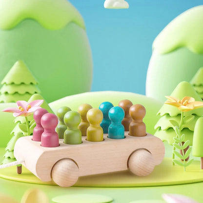 Wooden Doll Car Set | Durable Beech Wood for Creative Play