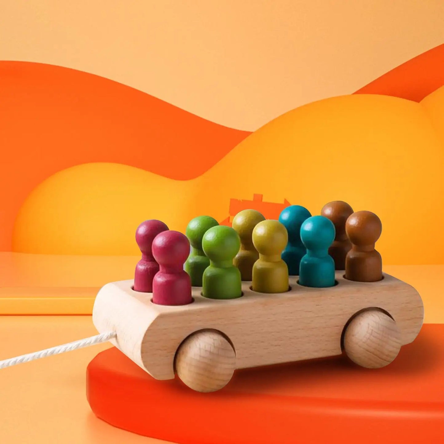 Wooden Doll Car Set | Durable Beech Wood for Creative Play