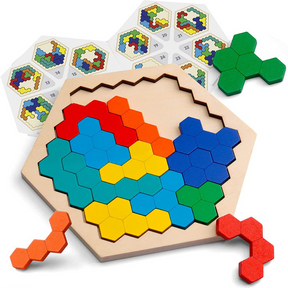 Wooden Hexagon Puzzle | Enhances Problem-Solving Skills