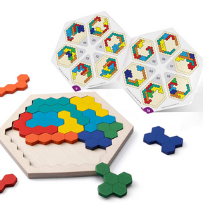 Wooden Hexagon Puzzle | Enhances Problem-Solving Skills