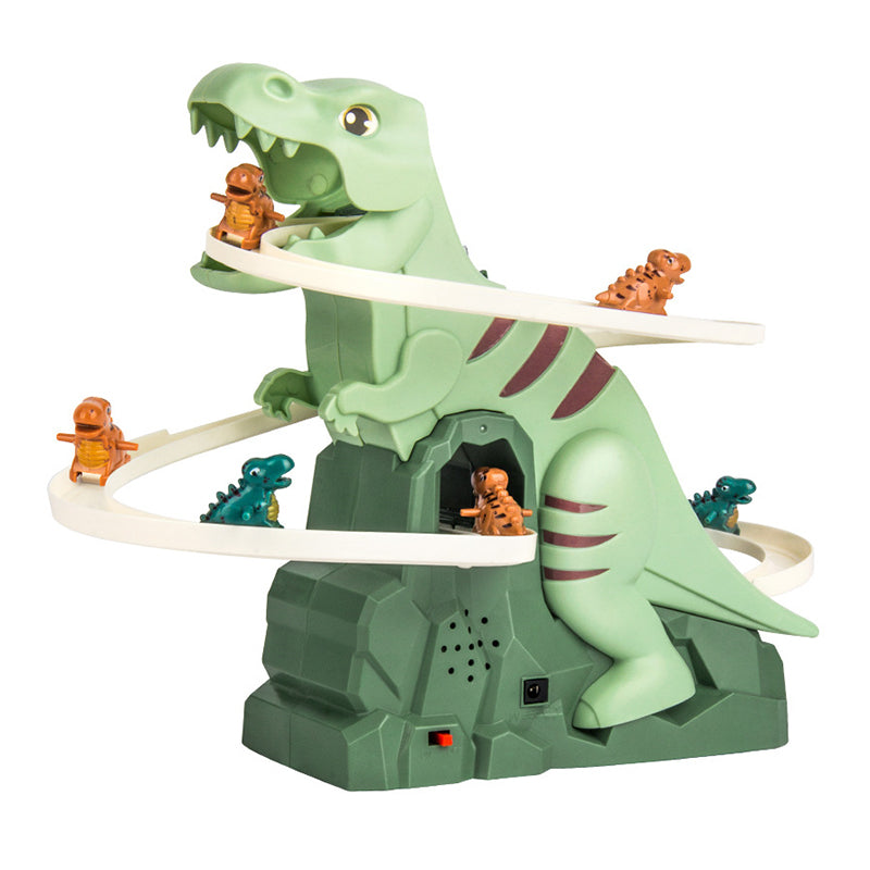 Dinosaur Racing Track Toy | Automatic Climbing with LED Lights