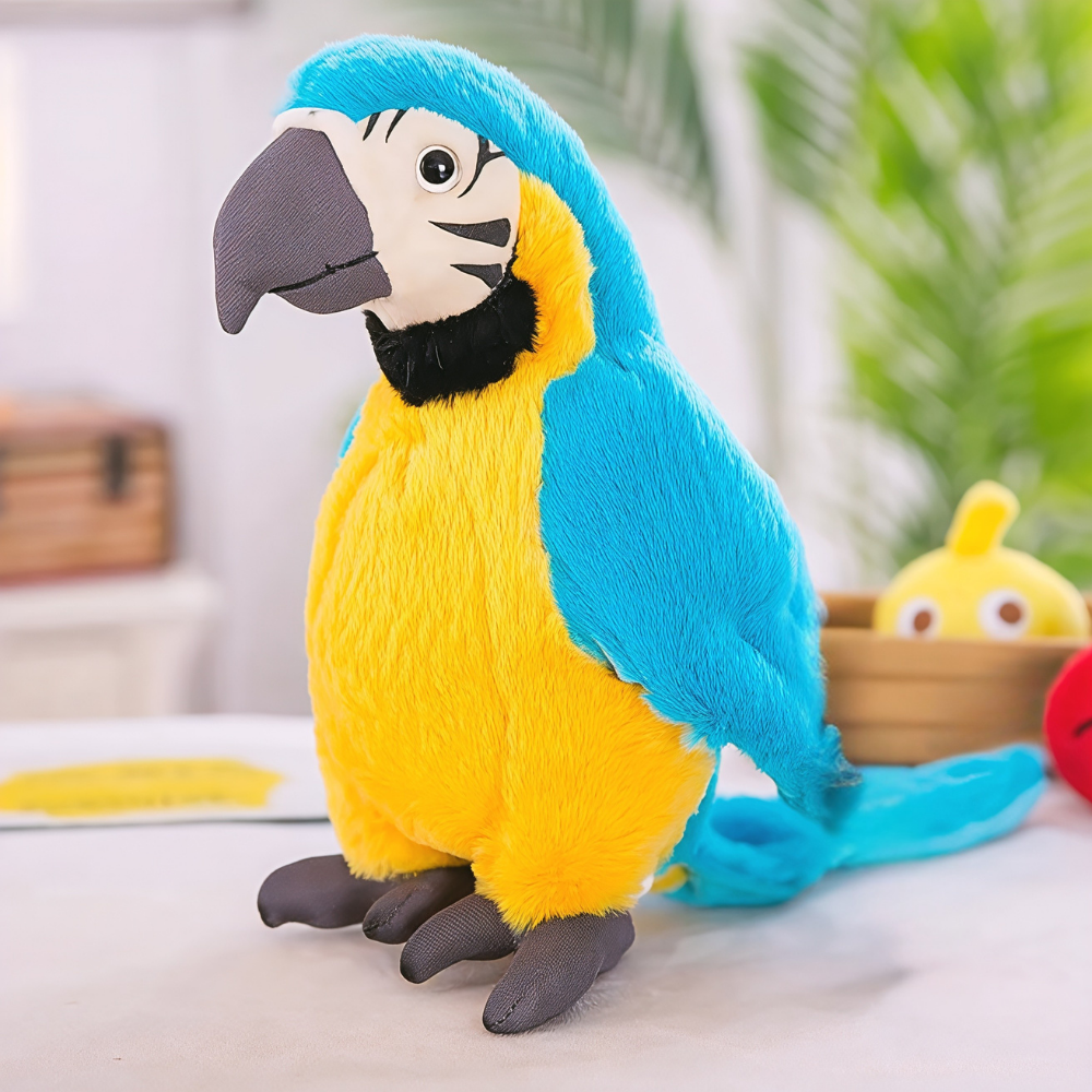Interactive Talking Parrot Toy | Soft Plush Voice Mimics