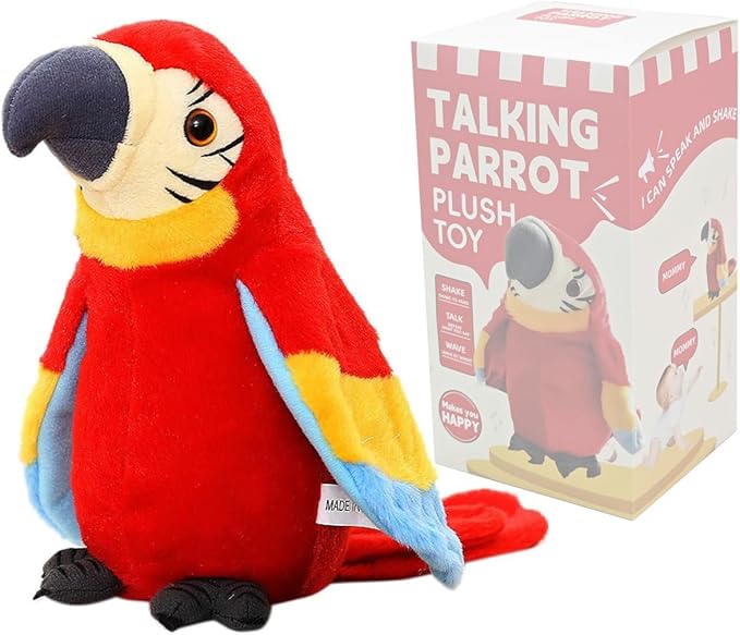 Interactive Talking Parrot Toy | Language Development with Movable Wings