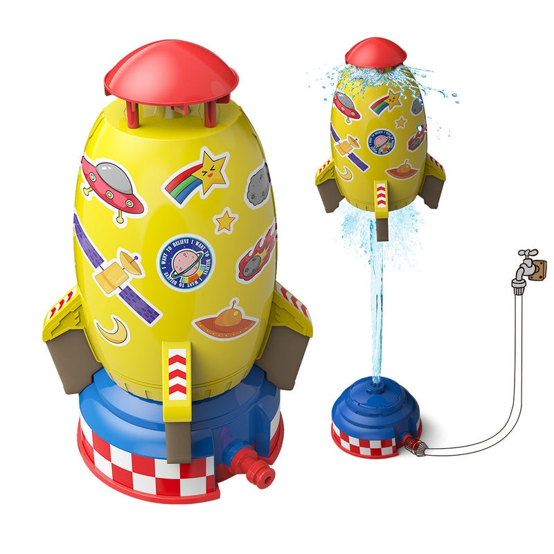 Sprinkler Rocket Toy | Rotating Water Jets with Detachable Design