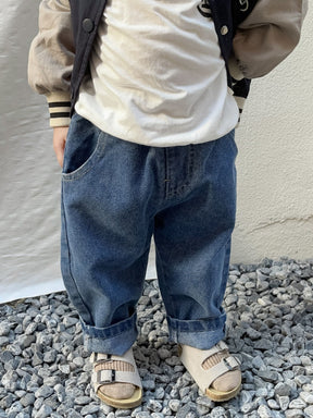 Kids Relaxed Fit Denim Jeans | Comfy Cotton for Active Play