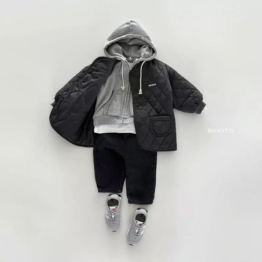 Boys' Warm Quilted Jacket | Stylish Cotton for Cold Days