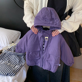 Boys' Water-Resistant Windbreaker Jacket | Stylish Hooded Design for Active Kids