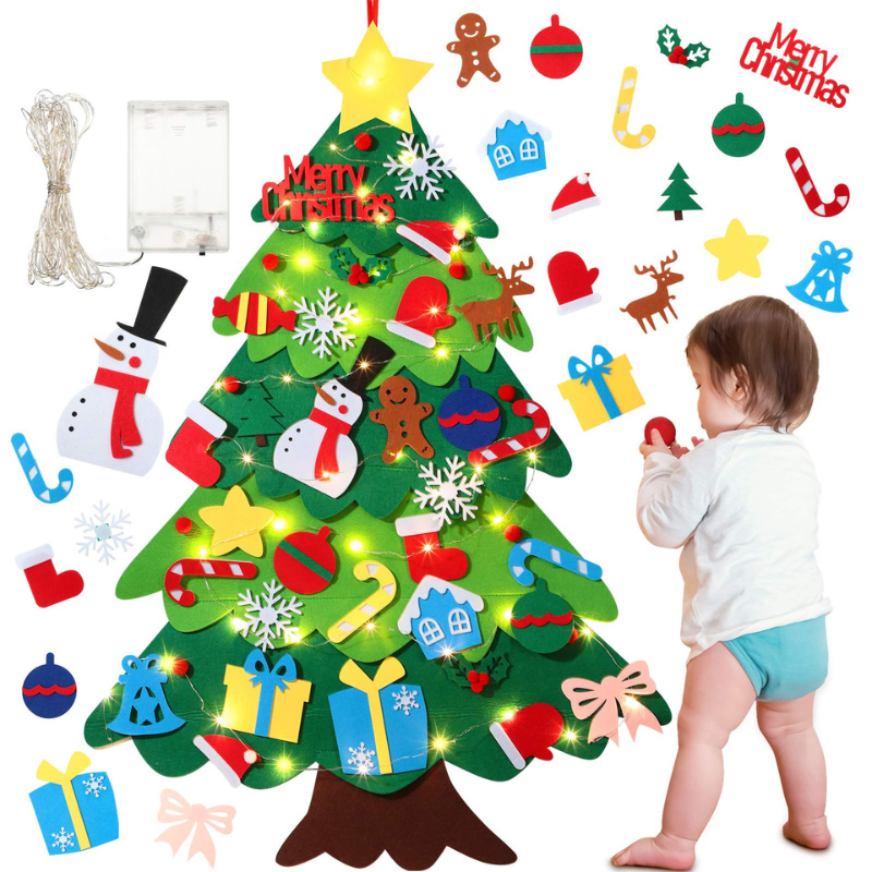 Children's Christmas Tree Set | Safe Fun with 32 Ornaments