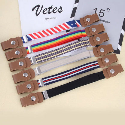 Adjustable Elastic Belt for Kids | Flexible, No-Buckle Design for Comfort