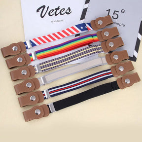Adjustable Elastic Kids Belt | Flexible No-Buckle Design for Comfort