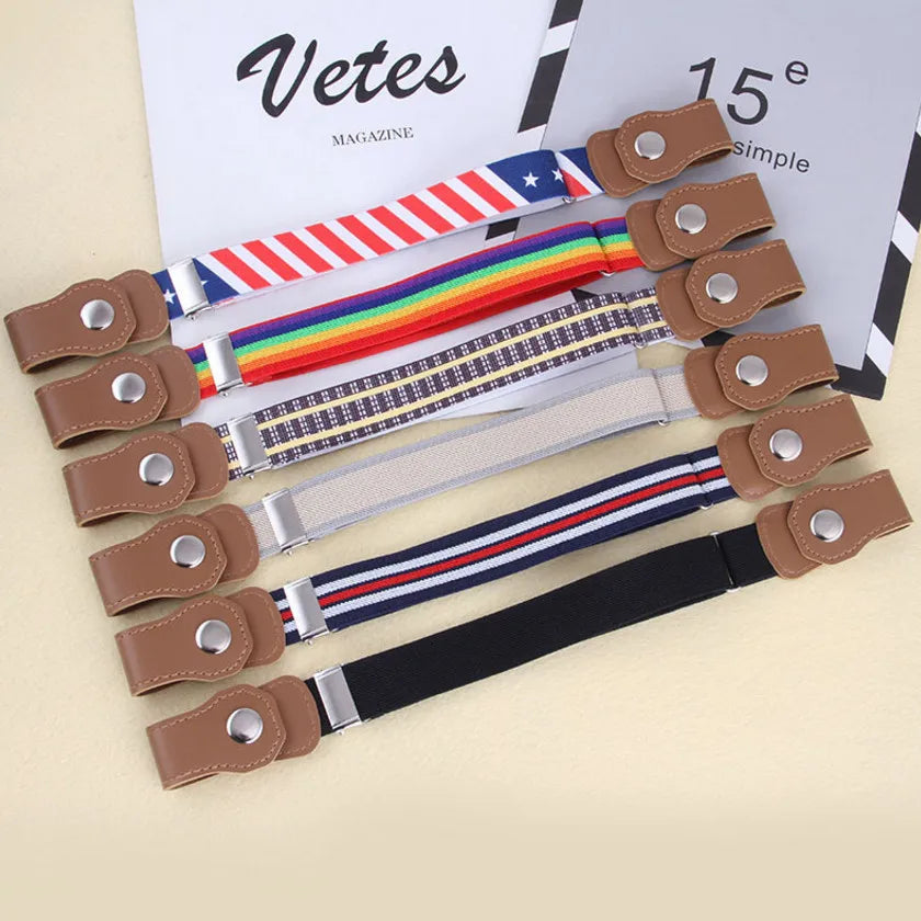 Adjustable Elastic Kids Belt | Flexible No-Buckle Design for Comfort