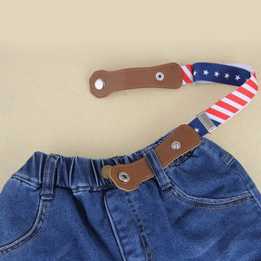 Adjustable Elastic Kids Belt | Flexible No-Buckle Design for Comfort