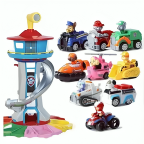 Interactive Play Tower | Engaging Slide and Colorful Figures