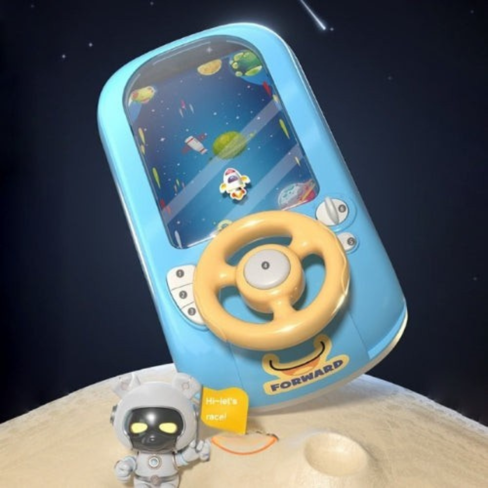 Kids Steering Wheel Toy | Realistic Sounds & Lights for Play