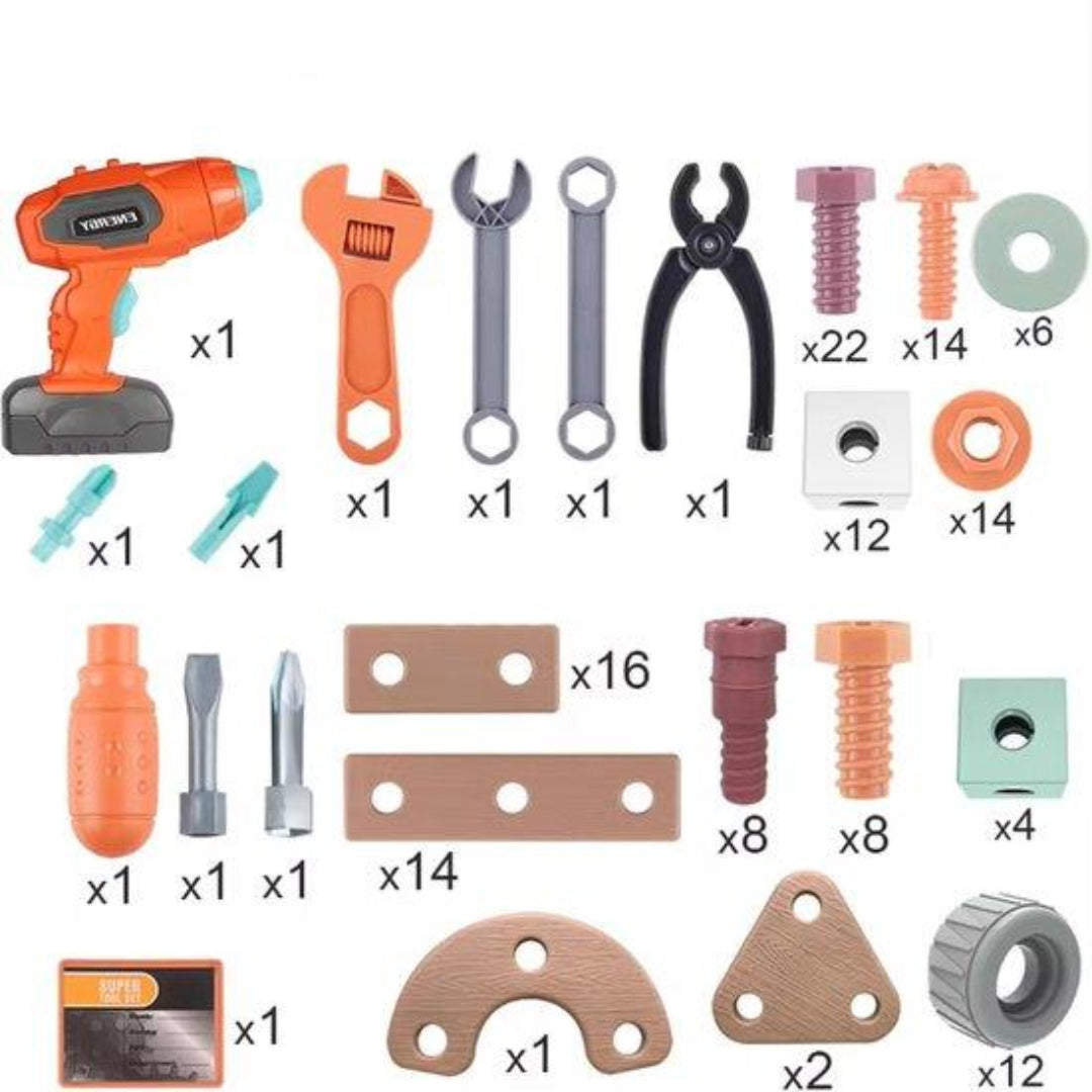 Kids Construction Tool Set | Safe Learning for Ages 3+
