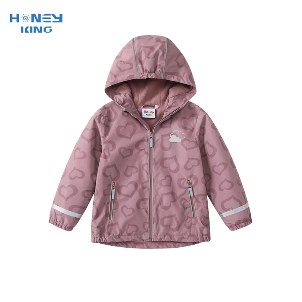 Kids Waterproof Softshell Jacket | Hooded Fleece Lining for Comfort