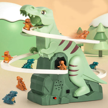 Dinosaur Race Track Set | Automatic Climbing Cars with LED Lights