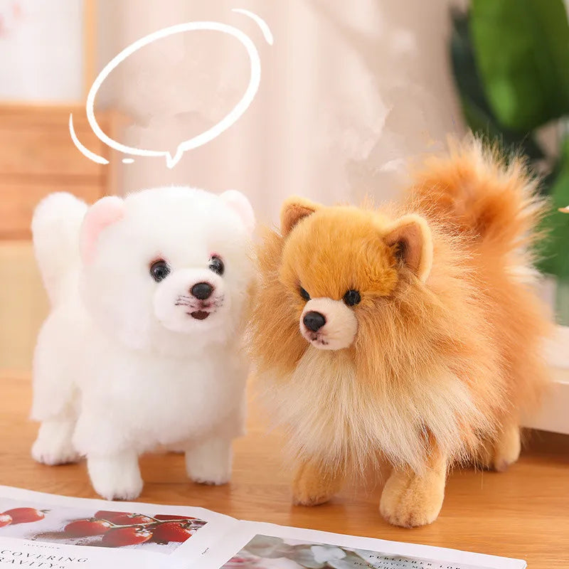 Pomeranian Dog Plush Toy | Soft, Cuddly 12-Inch Companion