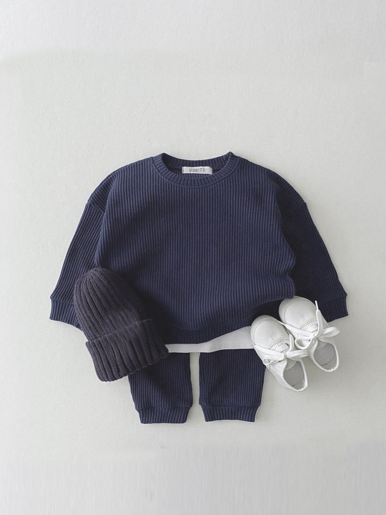 Kids’ Waffle Pajama Set | Soft Cotton Long Sleeve Top and Pants