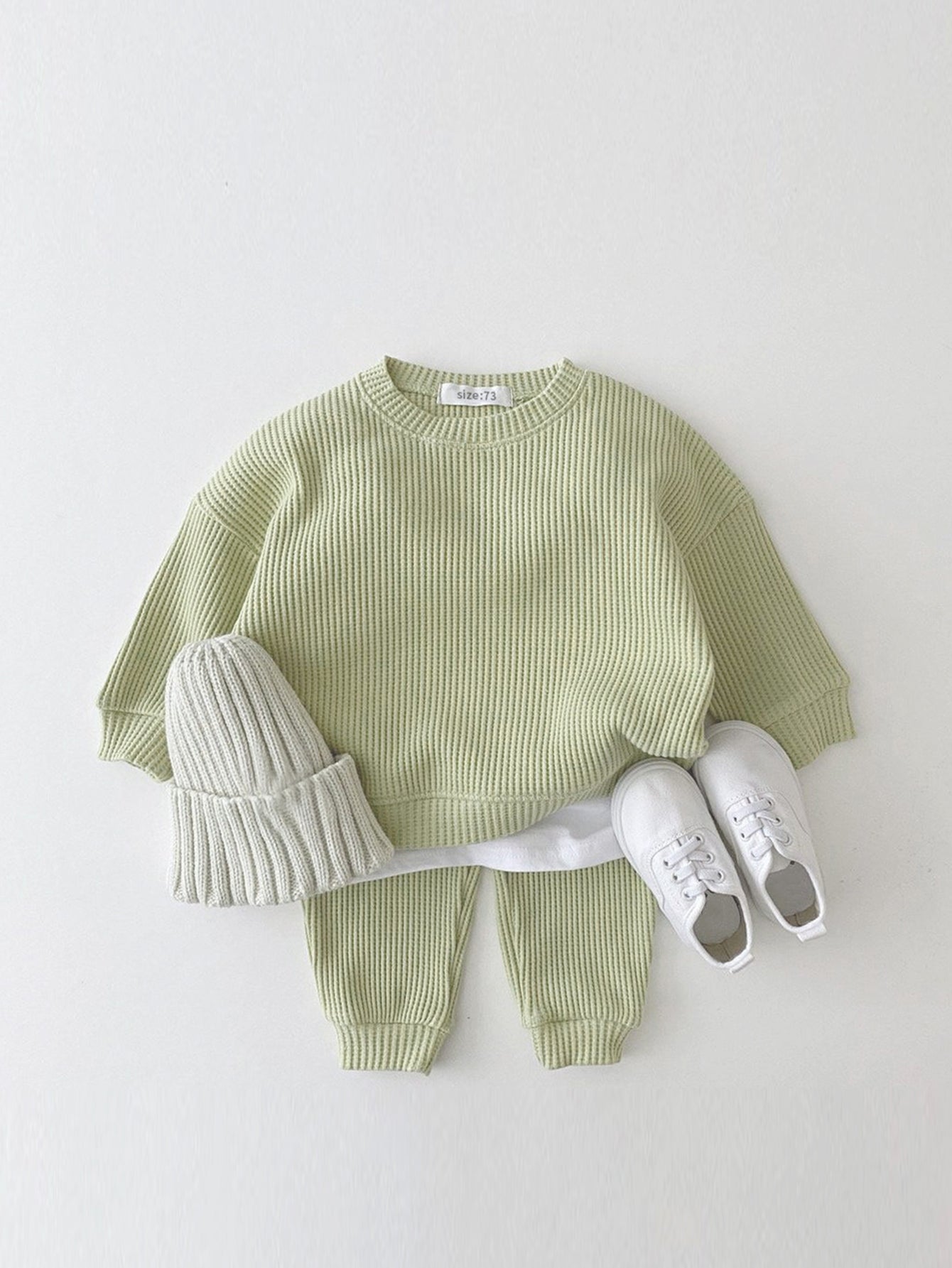 Kids’ Waffle Pajama Set | Soft Cotton Long Sleeve Top and Pants