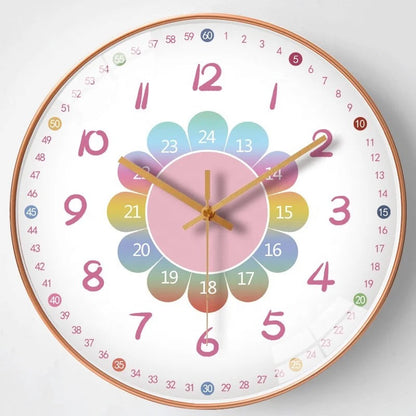Kids Wall Clock for Learning | Colorful Design for Independent Time Telling