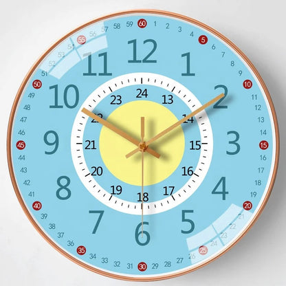 Kids Wall Clock for Learning | Colorful Design for Independent Time Telling