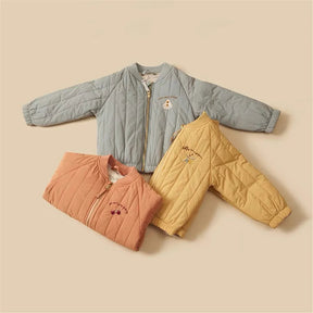 Kids Winter Jacket | Cozy Cotton, Cute Embroidery