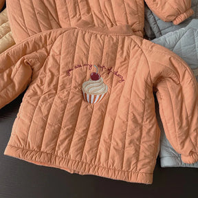 Kids Winter Jacket | Cozy Cotton, Cute Embroidery