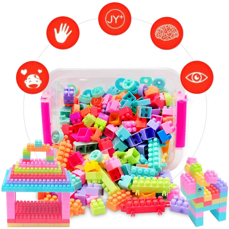Kids Building Blocks Set | Safe 108-Piece Creative Play