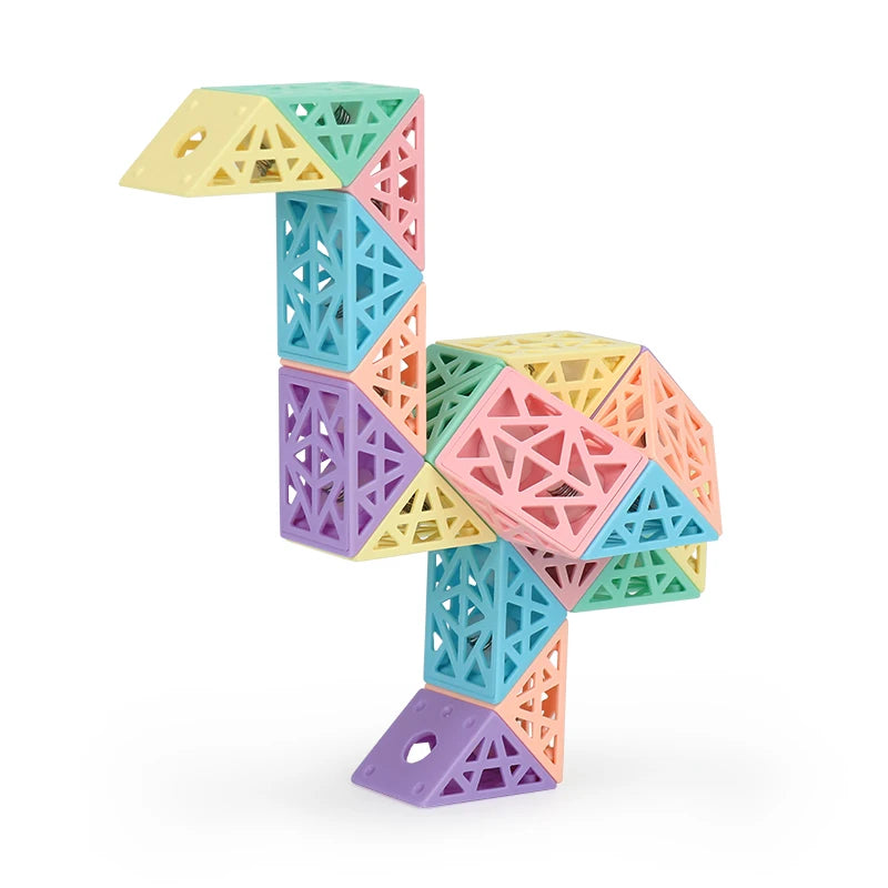 Kids Snake Cube Building Set | Creative Problem-Solving Educational Toy