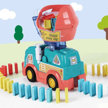Kids' Educational Domino Set | 100 Colorful Wooden Tiles