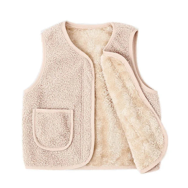 Kids' Warm Winter Vest | Cozy Polyester Lambswool Design