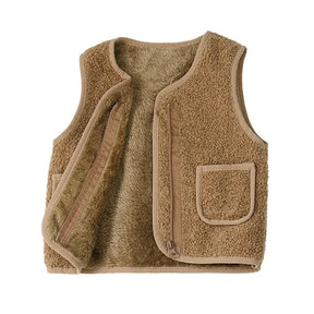 Kids' Warm Winter Vest | Cozy Polyester Lambswool Design