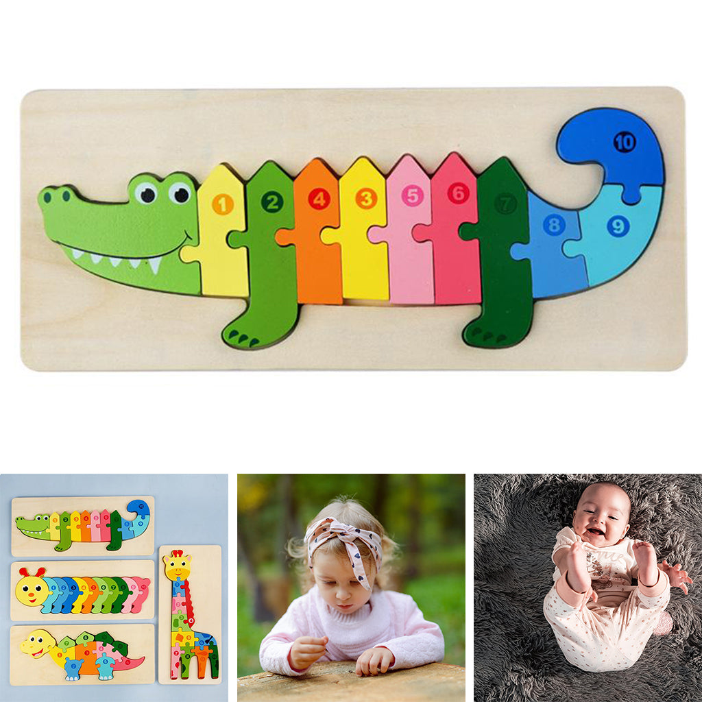 Wooden Animal Puzzle Set | Fun Learning Toy for Kids