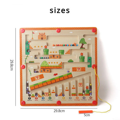 Wooden Magnetic Puzzle Toy | Enhances Creativity and Problem-Solving Skills