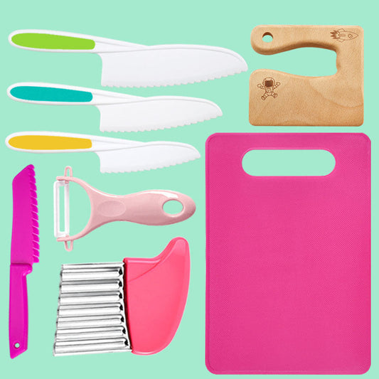 Kids Cooking Set | Safe BPA-Free Cutting Tools