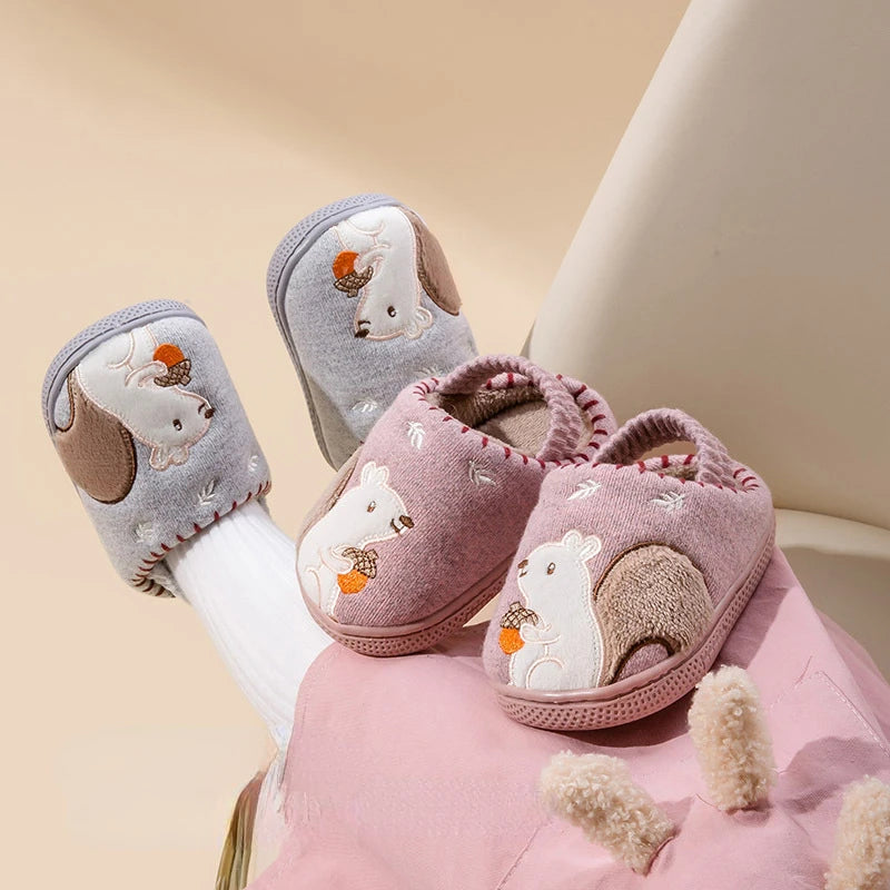 Kids' Cartoon Slippers | Soft, Warm, Non-Slip Design