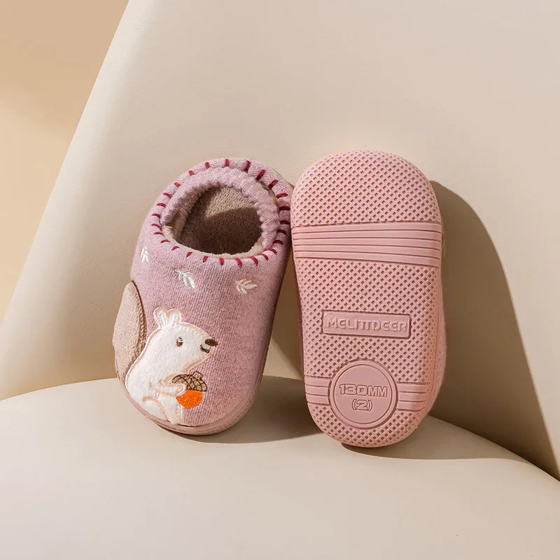 Kids' Cartoon Slippers | Soft, Warm, Non-Slip Design