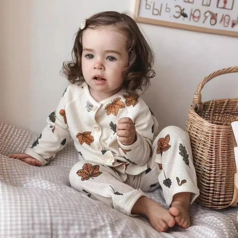 Kids' Cotton Pajama Set | Breathable, Cozy Long Sleeve and Pants
