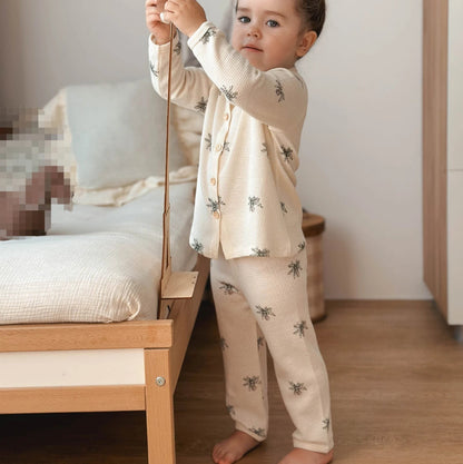Kids' Cotton Pajama Set | Breathable, Cozy Long Sleeve and Pants