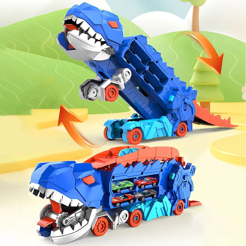 Dino Transporter Toy Truck | Durable Plastic with Dino Figures