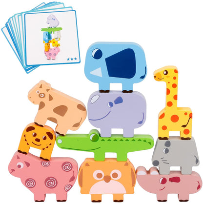 Animal Stacking Game for Kids | Safe Wooden Learning Toy