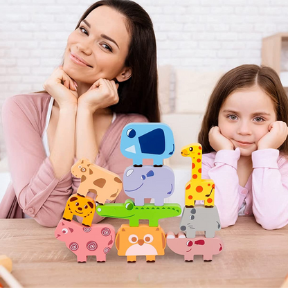 Animal Stacking Game for Kids | Safe Wooden Learning Toy
