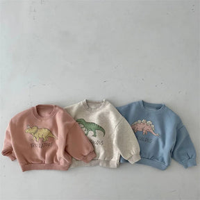Kids Dinosaur Hoodie | Soft Cotton Green Sweater