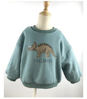 Kids Dinosaur Hoodie | Soft Cotton Green Sweater