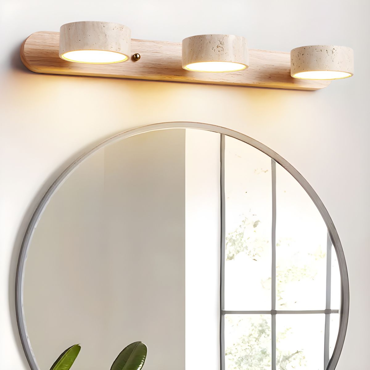 Travertine Wall Lamp | Modern Design with Integrated LED