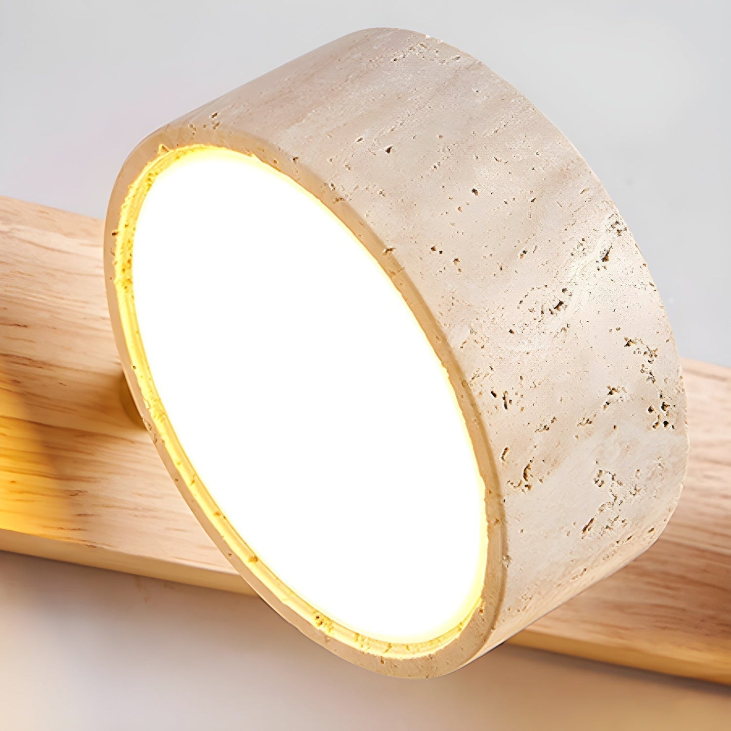 Travertine Wall Lamp | Modern Design with Integrated LED