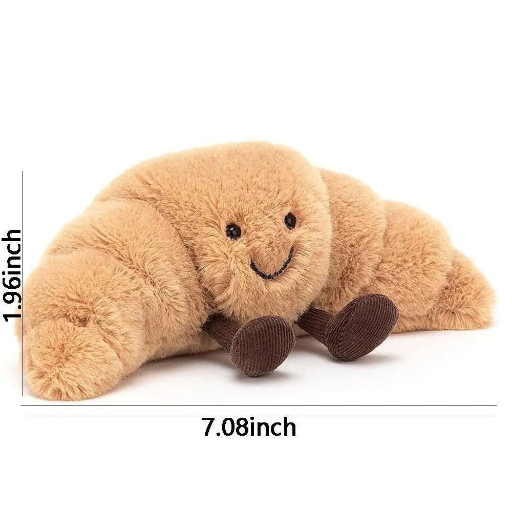 Croissant Plush Pillow | Soft Light Brown Cuddle Buddy