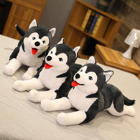 Husky Puppy Plush Toy | Realistic, Soft, Life-Size Cuddly Companion
